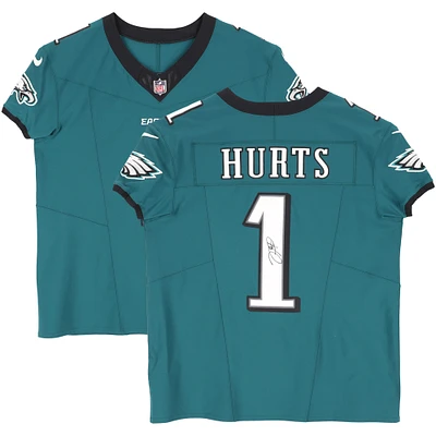 Jalen Hurts Philadelphia Eagles Autographed Midnight Green Nike Elite Jersey