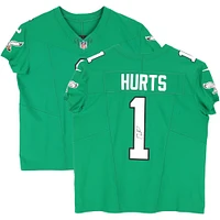 Jalen Hurts Philadelphia Eagles Autographed Throwback Kelly Green Nike Elite Jersey