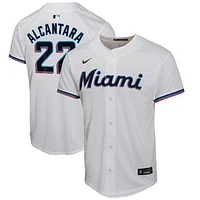 Youth Nike Sandy Alcantara White Miami Marlins Home Game Player Jersey