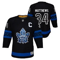 Youth Auston Matthews Black Toronto Maple Leafs Alternate Premier Player Jersey