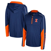 Youth Colosseum Navy Illinois Fighting Illini Hansel Quarter-Zip Hoodie