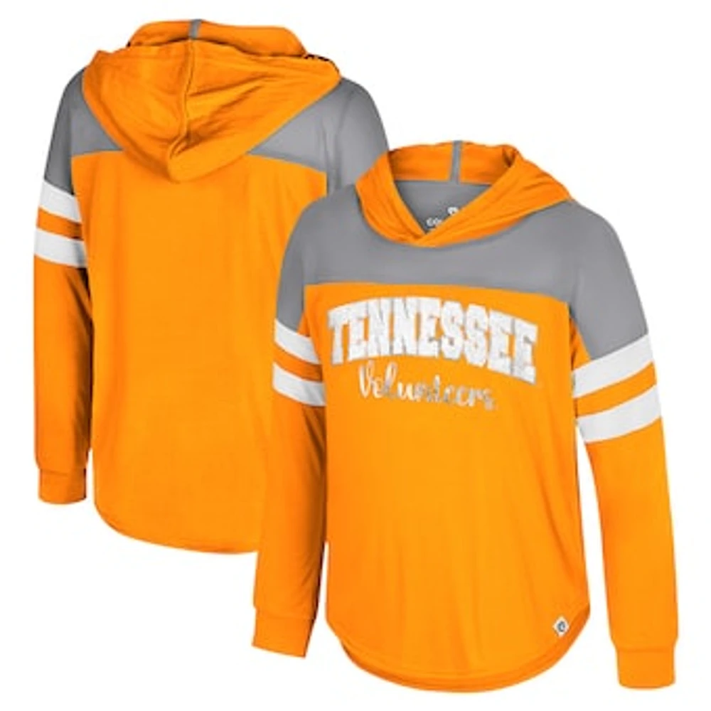 Girls Youth Colosseum Tennessee Orange Tennessee Volunteers Reflection Hoodie Long Sleeve T-Shirt