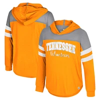 Girls Youth Colosseum Tennessee Orange Volunteers Reflection Hoodie Long Sleeve T-Shirt