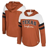 Girls Youth Colosseum Texas Orange Longhorns Reflection Hoodie Long Sleeve T-Shirt