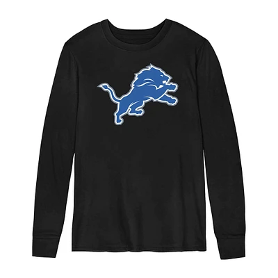 Preschool Black Detroit Lions Primary Logo Long Sleeve T-Shirt