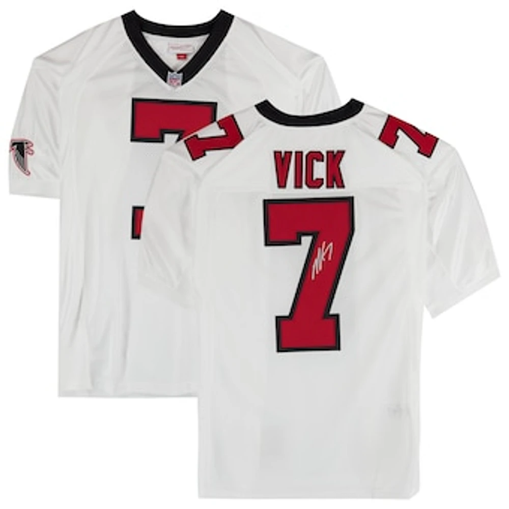 Michael Vick Atlanta Falcons Autographed Mitchell & Ness White Authentic Jersey