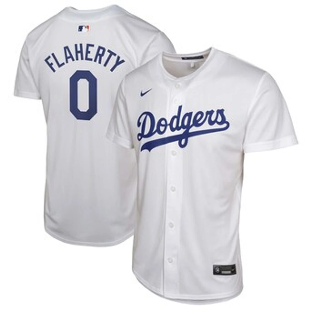 Youth Nike Jack Flaherty White Los Angeles Dodgers Home Player Game Jersey