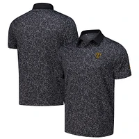 Men's Under Armour Black Presidents Cup International Team Playoff 3.0 Coral Jacquard Polo