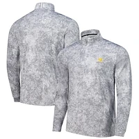 Men's Under Armour  Gray Presidents Cup Playoff 3.0 Print Quarter-Zip Top