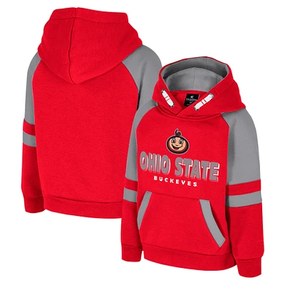 Toddler Colosseum Scarlet Ohio State Buckeyes Pullover Hoodie