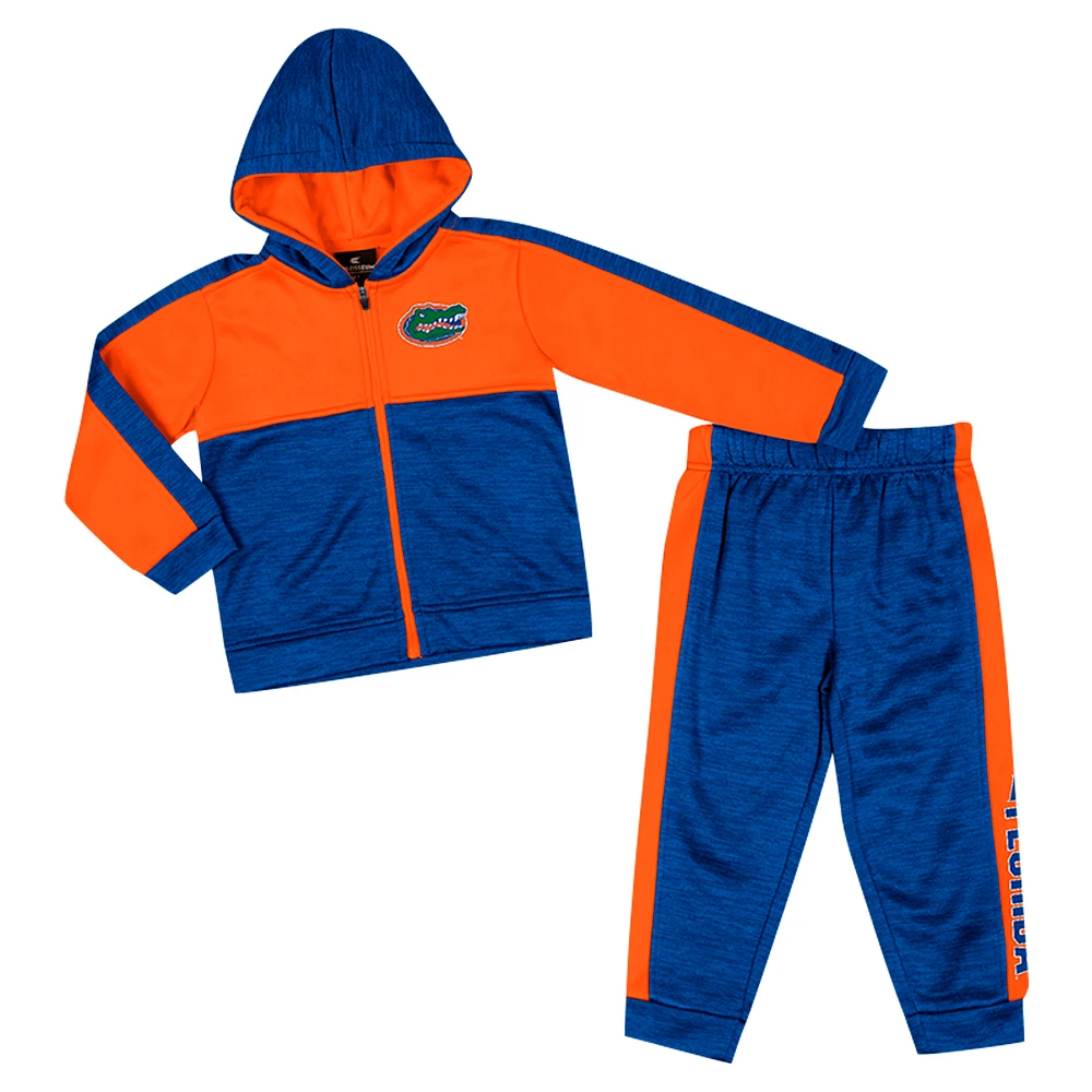 Toddler Colosseum Royal Florida Gators Full-Zip Fleece Hoodie & Pants Set