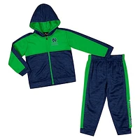 Toddler Colosseum Navy Notre Dame Fighting Irish Full-Zip Fleece Hoodie & Pants Set