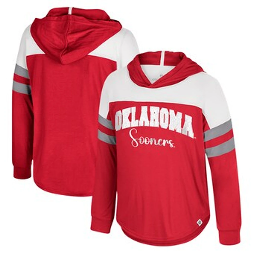 Toddler Colosseum Crimson Oklahoma Sooners Reflection Hoodie Long Sleeve T-Shirt