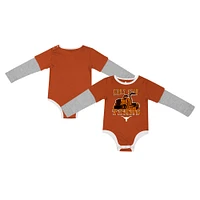 Newborn & Infant Colosseum Texas Orange Longhorns Next Stop Long Sleeve Bodysuit