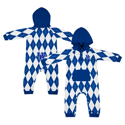 Infant Colosseum Royal Kentucky Wildcats The Dealio Hoodie Romper