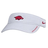 Men's Nike White Arkansas Razorbacks On-Field Softball Authentic Ace Performance Adjustable Visor