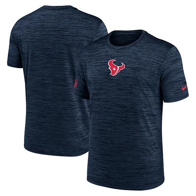 Men's Nike Navy Houston Texans Big & Tall Sideline Velocity Performance T-Shirt