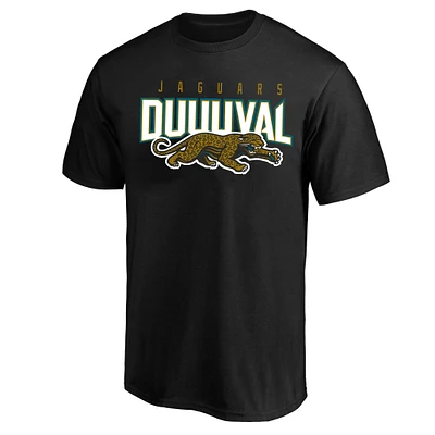 Men's Mitchell & Ness Black Jacksonville Jaguars Crew-Neck T-Shirt