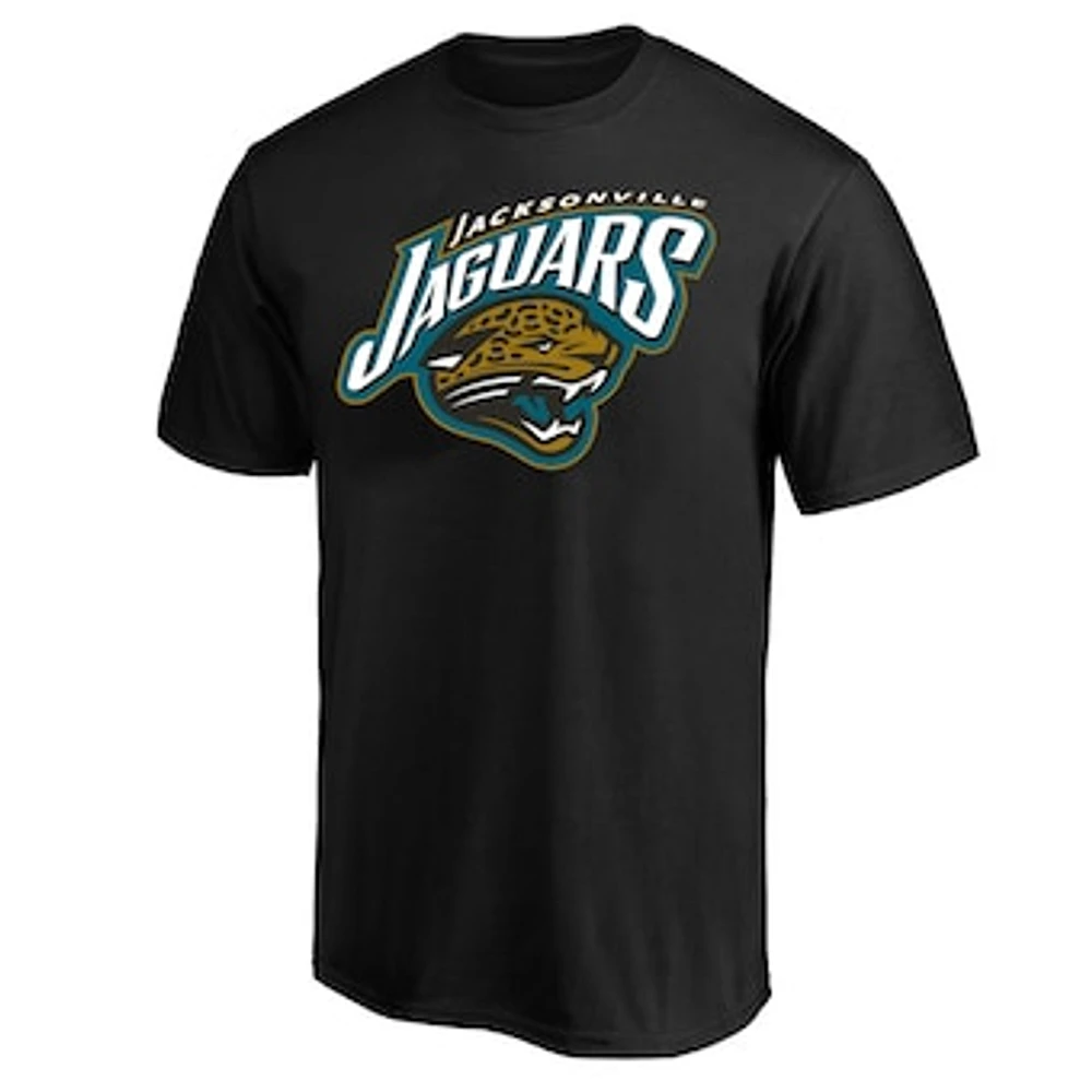 Men's Mitchell & Ness Black Jacksonville Jaguars Classic Crew Neck T-Shirt