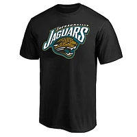 Men's Mitchell & Ness Black Jacksonville Jaguars Classic Crew Neck T-Shirt