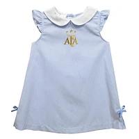 Girls Toddler Vive La Fete  Light Blue Argentina National Team Mini Checkered A-Line Dress