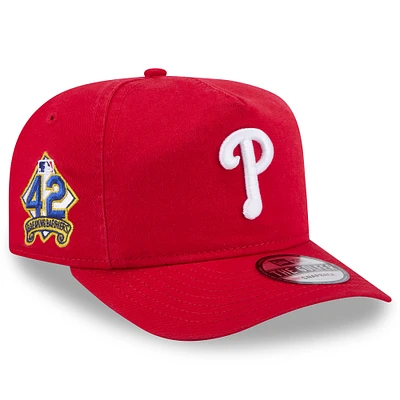 Men's New Era  Red Philadelphia Phillies 2025 Jackie Robinson Day Golfer Adjustable Hat