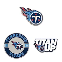 WinCraft Tennessee Titans Three-Piece Collector Pin Set