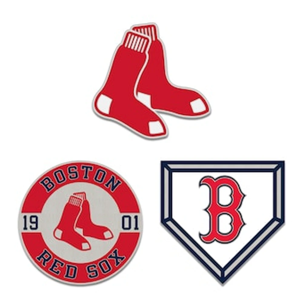 WinCraft Boston Red Sox Three-Piece Collector Pin Set