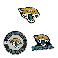 WinCraft Jacksonville Jaguars Three-Piece Collector Pin Set