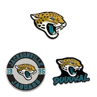 WinCraft Jacksonville Jaguars Three-Piece Collector Pin Set