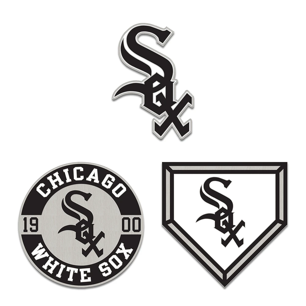 WinCraft Chicago White Sox Three-Piece Collector Pin Set