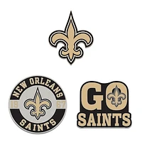 WinCraft New Orleans Saints Three-Piece Collector Pin Set