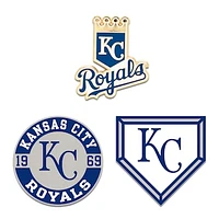 WinCraft Kansas City Royals Three-Piece Collector Pin Set