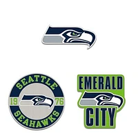 WinCraft Seattle Seahawks Three-Piece Collector Pin Set