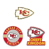 WinCraft Kansas City Chiefs Three-Piece Collector Pin Set