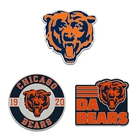 WinCraft Chicago Bears Three-Piece Collector Pin Set