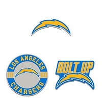 WinCraft Los Angeles Chargers Three-Piece Collector Pin Set