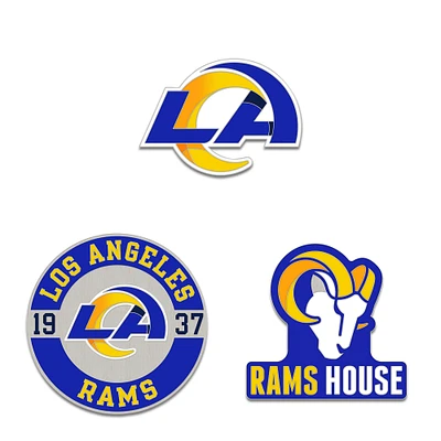 WinCraft Los Angeles Rams Three-Piece Collector Pin Set