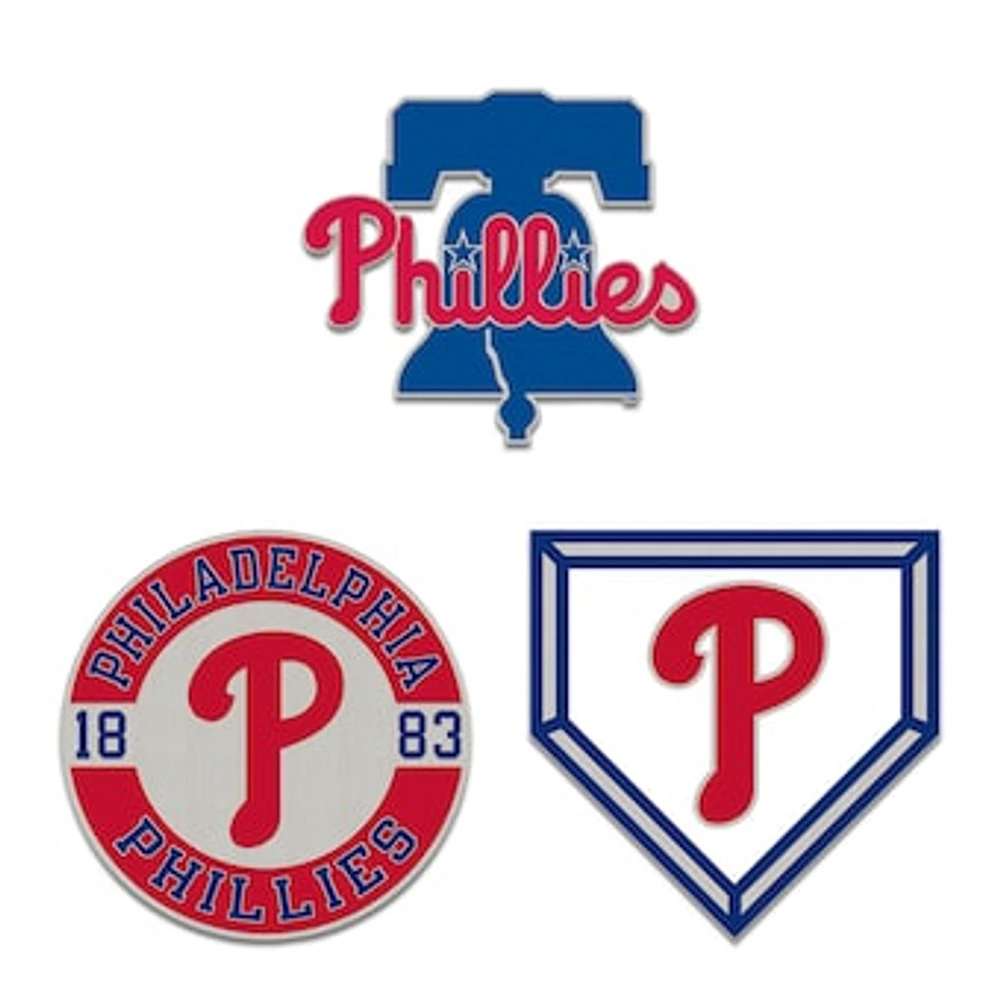 WinCraft Philadelphia Phillies Three-Piece Collector Pin Set