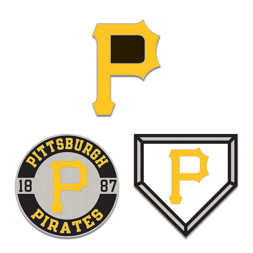 WinCraft Pittsburgh Pirates Three-Piece Collector Pin Set