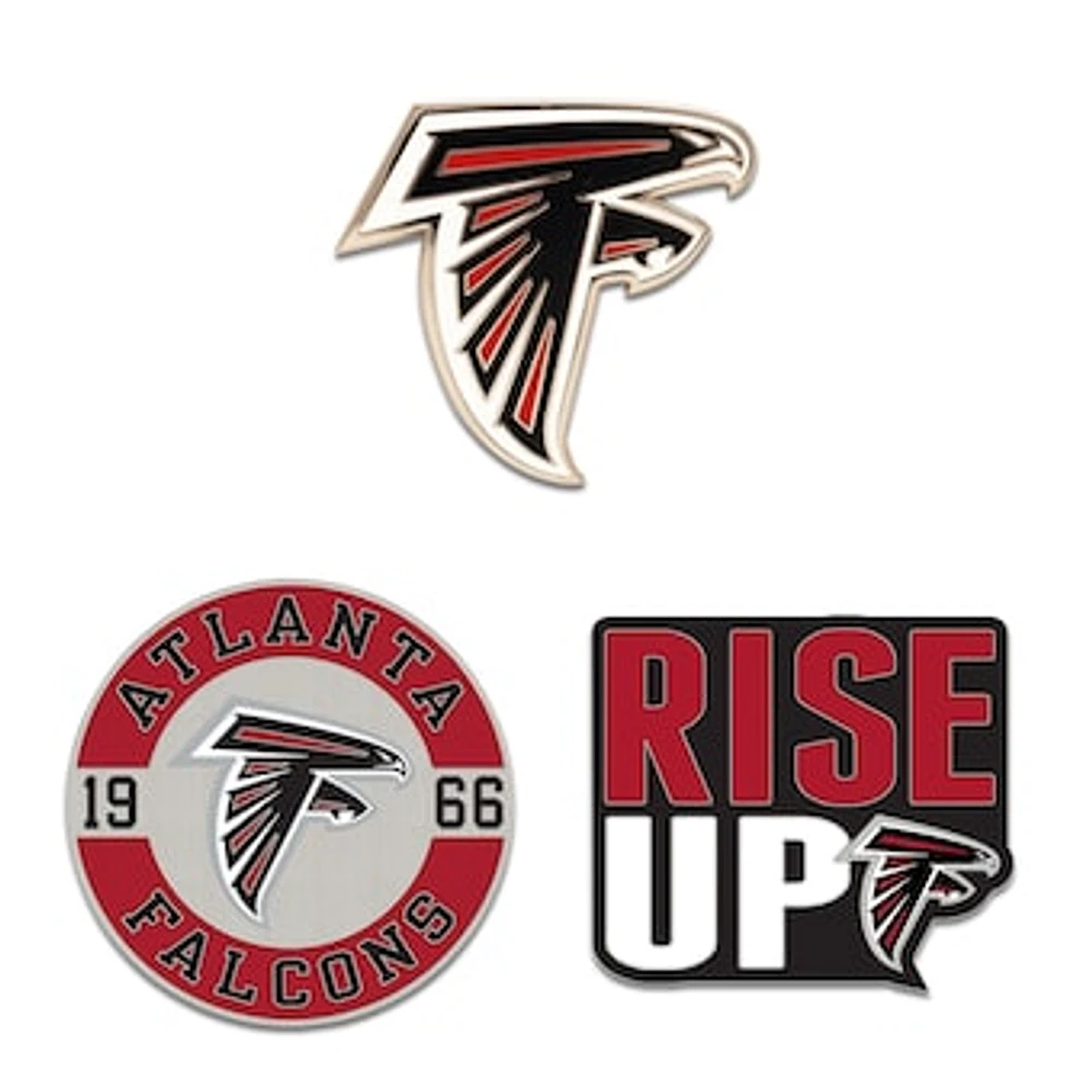 WinCraft Atlanta Falcons Three-Piece Collector Pin Set