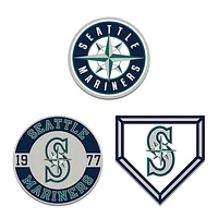 WinCraft Seattle Mariners Three-Piece Collector Pin Set