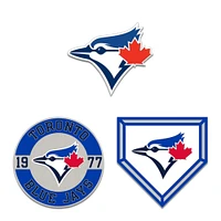 WinCraft Toronto Blue Jays Three-Piece Collector Pin Set