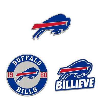 WinCraft Buffalo Bills Three-Piece Collector Pin Set