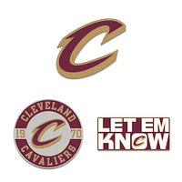 WinCraft Cleveland Cavaliers Three-Piece Collector Pin Set