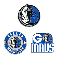 WinCraft Dallas Mavericks Three-Piece Collector Pin Set