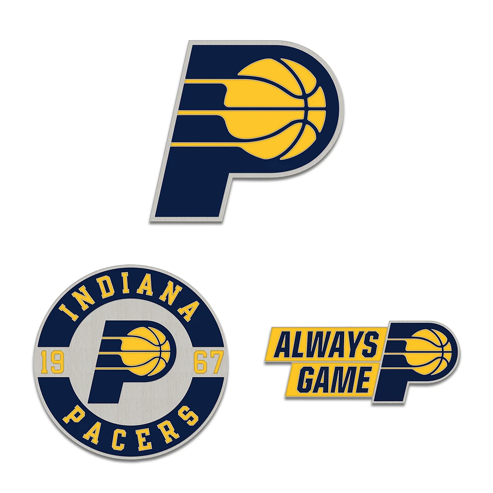 WinCraft Indiana Pacers Three-Piece Collector Pin Set