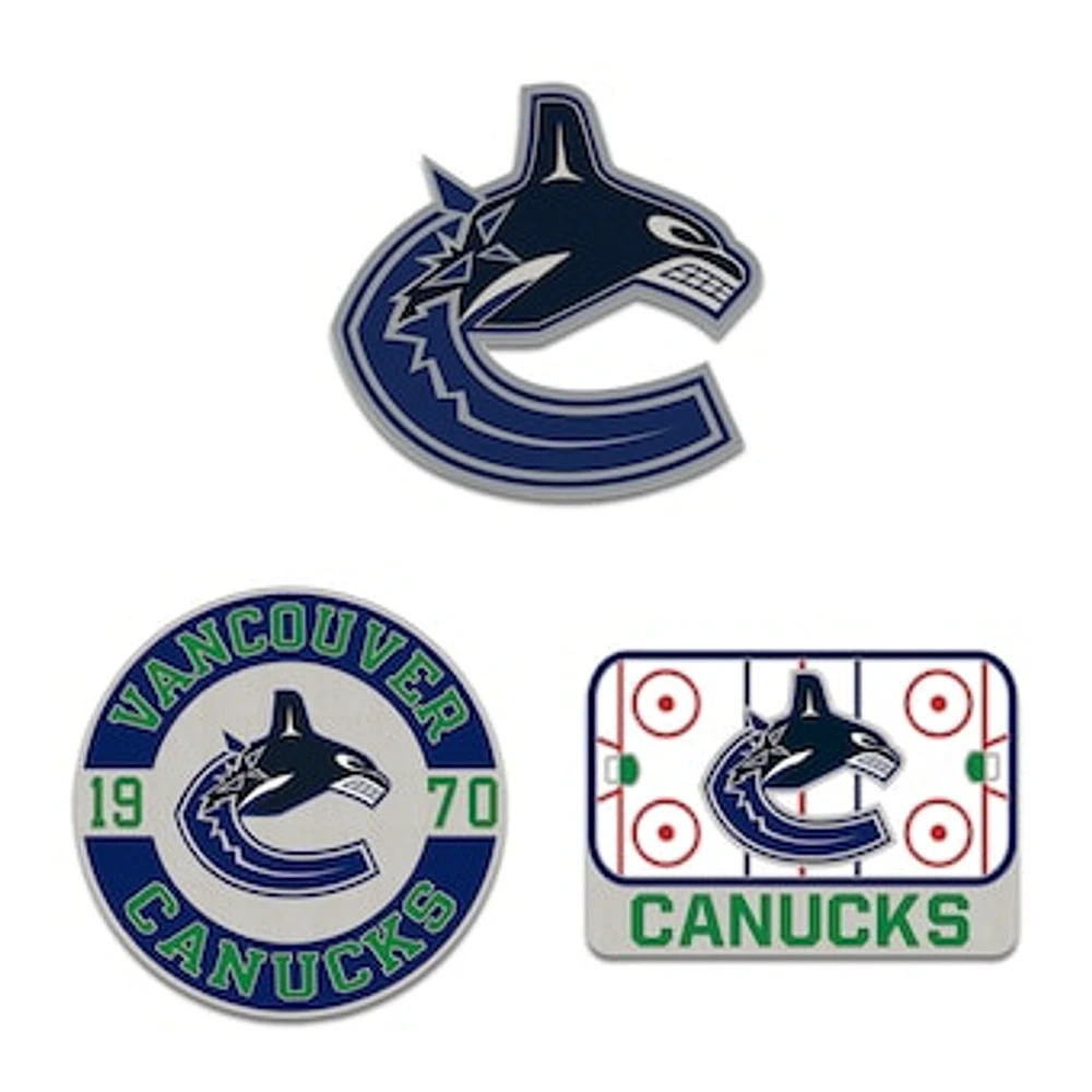 WinCraft Vancouver Canucks Three-Piece Collector Pin Set