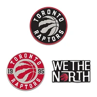 WinCraft Toronto Raptors Three-Piece Collector Pin Set