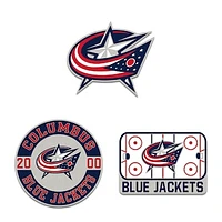 WinCraft Columbus Blue Jackets Three-Piece Collector Pin Set